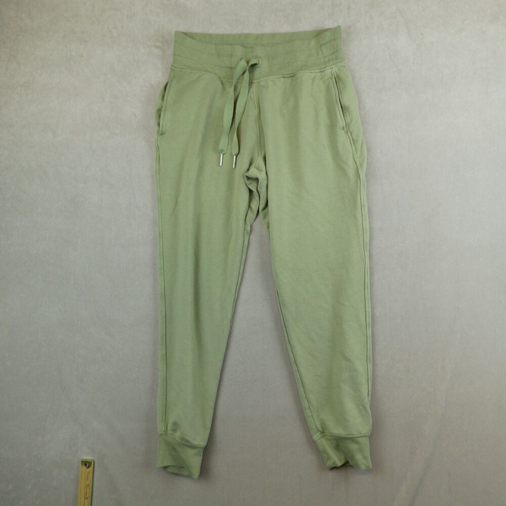 Athleta Balance Jogger Pants Womens M Green Tencel Lounge Sweatpants Pockets